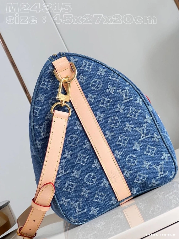 Official oldcobbler BANDOULIÈRE VUITTON 45 LOUIS KEEPALL 0717